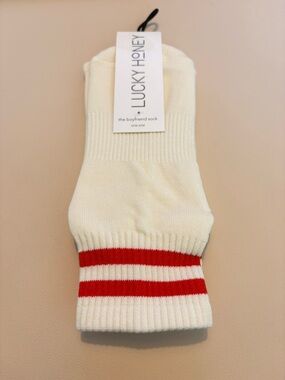 Lucky Honey the boyfriend sock - one size. NWT